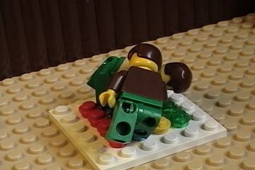 LEGO Minifigures playing Twister